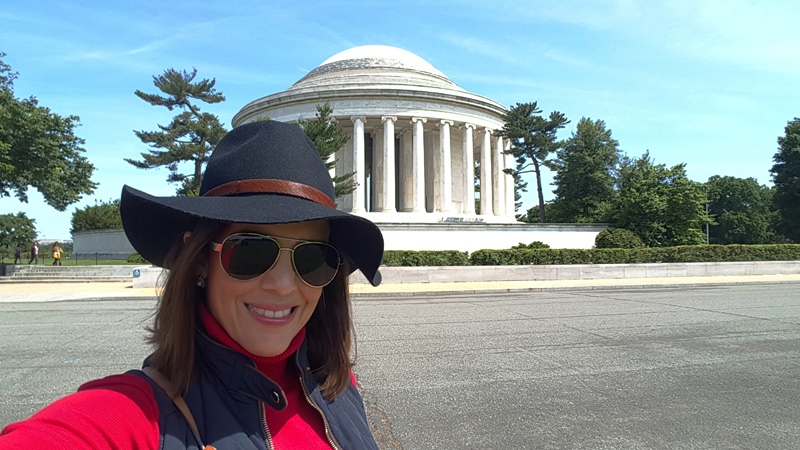 Selfie en el Thomas Jefferson Memorial